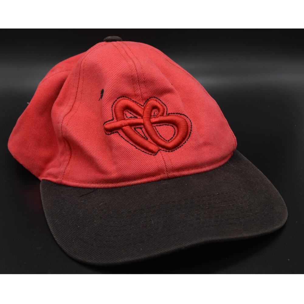 VINTAGE FUBU Red Hat Baseball Cap Adjustable Embroidered Made in Korea